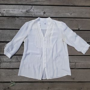 Banana Republic top romantic boho flowy sz Large